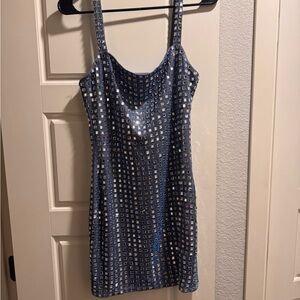 Blue Sequin Dress